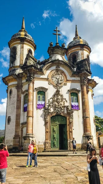 Marzo 2016 Ciudad Histórica Ouro Preto Minas Gerais Brasil Arte — Foto de Stock