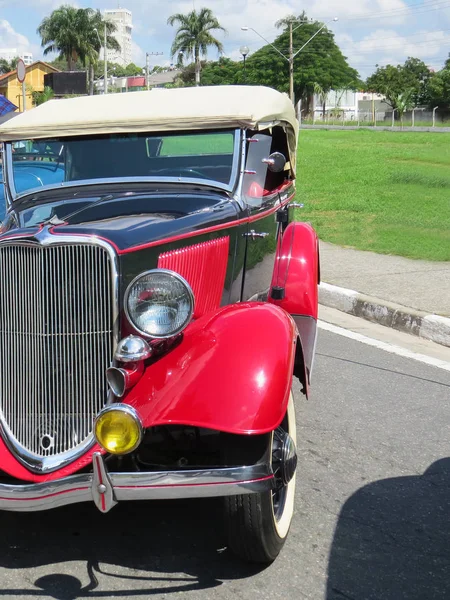 April 2018 Jacare Sao Paulo Brazil Exhibition Antique Cars Close — Stock Photo, Image