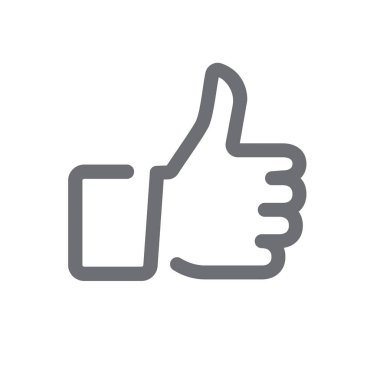 El hareketi başparmak çizgi simgesi.