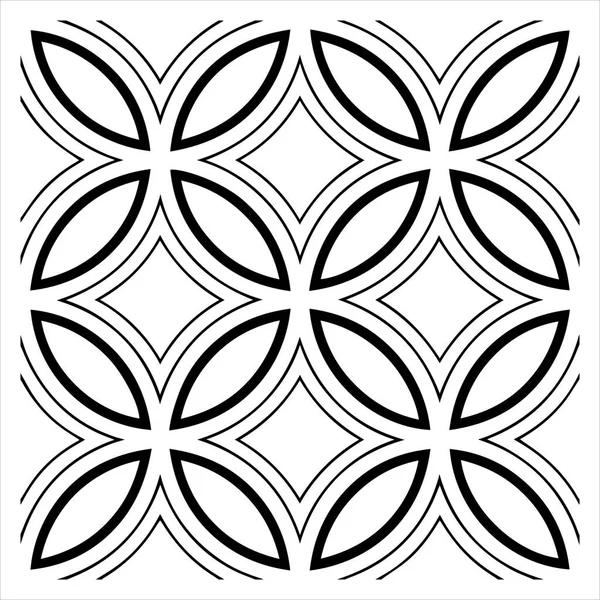 soyut geometrik desen çizimi beyaza izole edildi