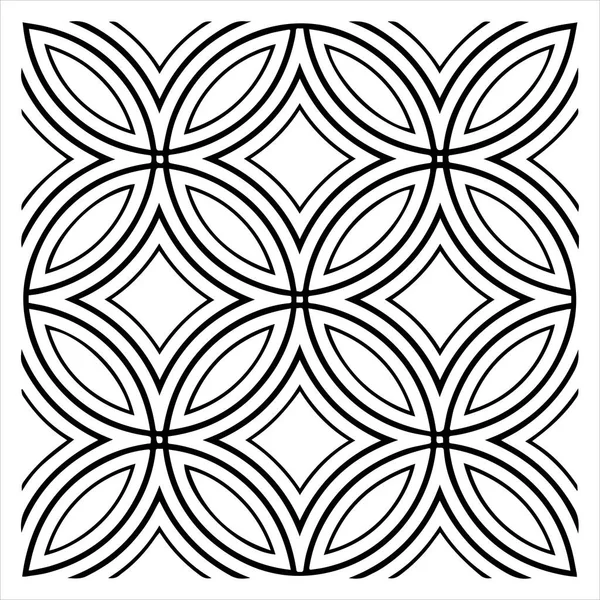 soyut geometrik desen çizimi beyaza izole edildi