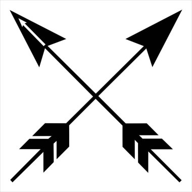 düz çizgi ok sembolü, basit arkaplansız vektör