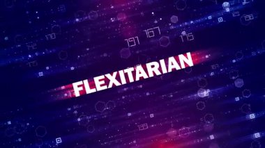 Flexitarian Teknoloji arka planı Yeni Biçim