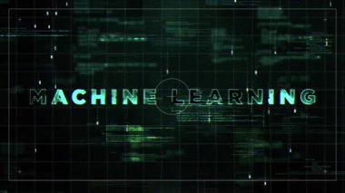 Makine Öğrenme Arızası HUD Uydu Biçimli Hologram Video