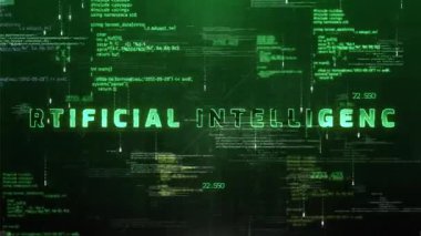 Biçim Hologramı Görüntü 02 'deki Yapay Zeka Sözcüğü