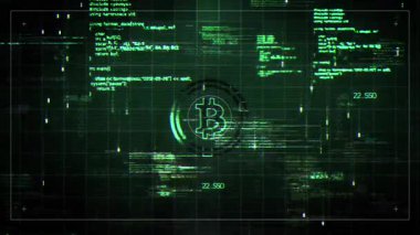 Bitcoin Arızası HUD Uydu Biçimli Hologram Videosu