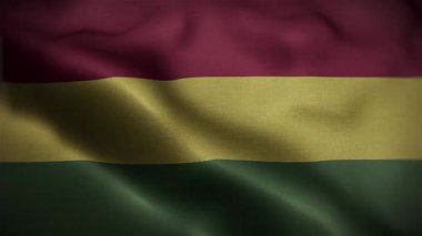 Rüzgardaki Bolivya Dalgalı Bayrağı