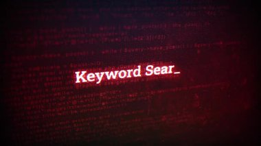 Bilgisayar ekranlarındaki dijital ekran iletisindeki anahtar sözcük araması V01