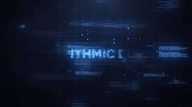  Dinamik Teknoloji Arkaplanı Algoritmik Tasarım Sözcüğü