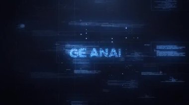  IoT Sınır Analitik Dinamik Teknoloji Arkaplanı Sözcüğü