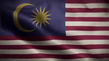 Malezya Rüzgarda Dalgalı Bayrak Yavaş Harekette Resmi Bayrak