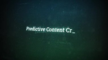 Bilgisayar ekranlarında dijital ekran mesajı üzerinde öngörü içeriği oluşturma V03