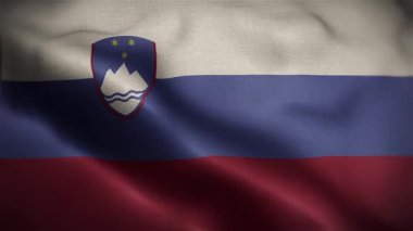 Slovenya Yavaş Harekette Bayrak Dalgalanıyor Resmi Bayrak