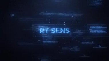 Akıllı Algılayıcılar Dinamik Teknoloji Arkaplanı Sözcüğü