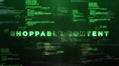 Alışveriş İçeriği Biçimi Hologram Videosu