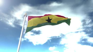 Gana Bayrak Döngüsü 4K