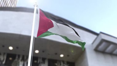 Filistin Dalgalanan Resmi Bayrak Biçimi