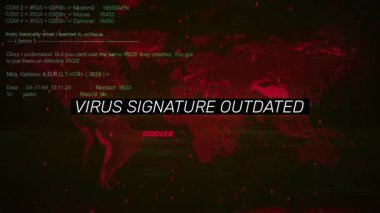 Arkaplan hackleme ekranına Virüs İmzalama Tarihi Uyarı Metni