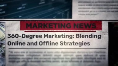Çevrimiçi ve Çevrimdışı Stratejileri Harmanlayan 360 Derece Pazarlama Gazetede Başlık