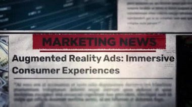 Artırılmış Gerçeklik Zorlayıcı Tüketici Deneyimleri Gazetede Başlık Başlığı