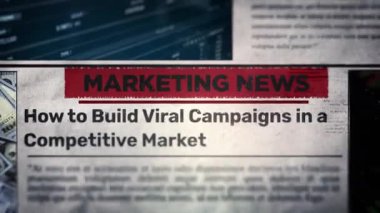 Rekabetçi Pazar Manşetinde Viral Kampanyaların Nasıl Kurulacağını Gazete Başlığı