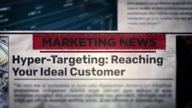 Yüksek Hedefleme İdeal Müşteri Başlığına Ulaşmak Gazete Başlığı