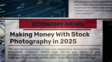 2025 'te Stok Fotoğrafçılığıyla Para Kazanmak Gazetede Başlık