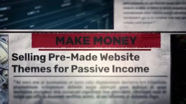 Pasif Gelir Başlığı Gazetesinde Ön Yapım Web Teması Satılıyor