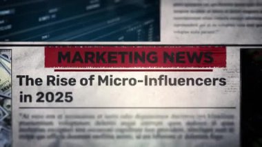 2025 'teki Mikro-Etkilendiricilerin Yükselişi Gazete Başlığı