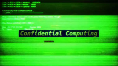 Bilgisayar ekranlarındaki dijital ekran mesajı üzerinde gizli hesaplama