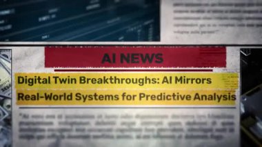 Dijital İkiz Buluşlar Yapay Zeka Gerçek Dünya Analiz Sistemlerini Yansıtıyor Yeni gazete başlıkları