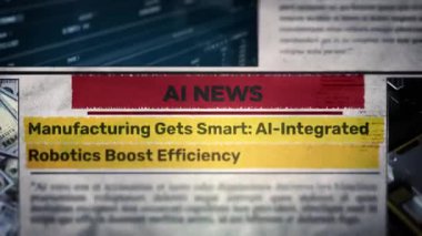 Üretim Akıllı Yapay Zeka Entegre Robotlar Verimliliği Artırdı Yeni gazete başlıkları