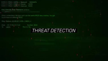 Arkaplan hackleme ekranındaki Tehdit Algılama Metni