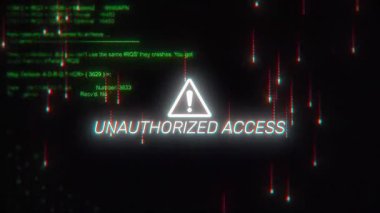 Yetkisiz Erişim hekleme arkaplan ekranı