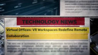 Sanal Ofisler VR Çalışma Alanlarını Uzaktan İşbirliği Yeni gazete başlıklarını Yeniden Oluştur