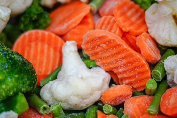 Frozen vegetables, stock up on winter food.