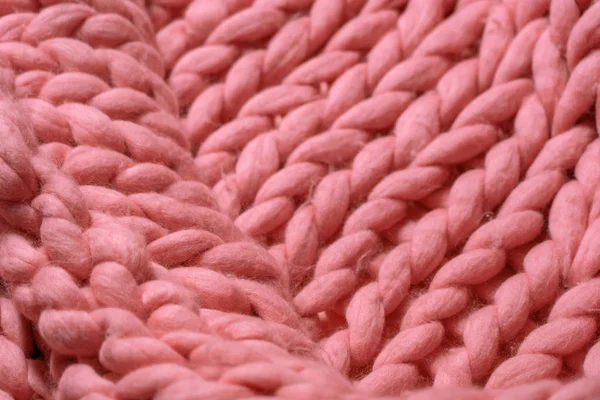Manta grande de punto hecha a mano de lana Merino, hilo súper grueso, t — Foto de Stock