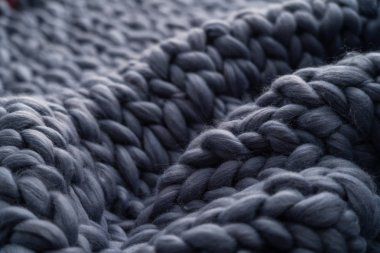 Merinos yün el yapımı örgü büyük battaniye, süper tıknaz iplik, t