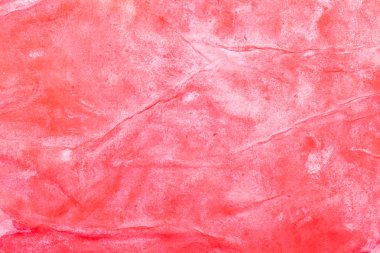 Kırmızı guaj arka plan, kağıt üzerinde düzensiz uygulanan boya