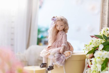 iki bebek Tekstil eller tarafından yapılan yaşam çok benzer