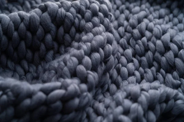 Merino wool handmade knitted large blanket, super chunky yarn, t