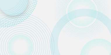 Kırmızı halkalı soyut beyaz arkaplan. Spiral ses dalgası ritmi ve dinamik soyut arkaplan noktaları. Geometrik web sitesi iniş sayfası veya afiş şablonu modern biçim vektör çizimi