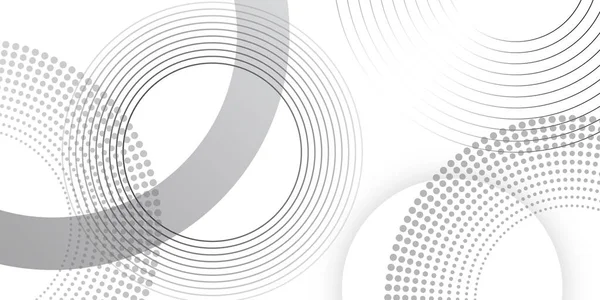 Kırmızı halkalı soyut beyaz arkaplan. Spiral ses dalgası ritmi ve dinamik soyut arkaplan noktaları. Geometrik web sitesi iniş sayfası veya afiş şablonu modern biçim vektör çizimi