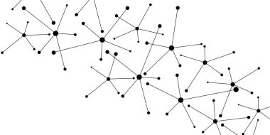Noktaları ve çizgileri düşük poli üçgen şekilleriyle birleştiren soyut geometrik arkaplan. En küçük monokrom moleküler yapısı veya dijital veri ağ deseni bilim, teknoloji, engelleme zinciri.
