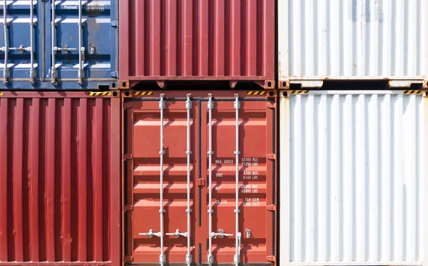 Envío Contenedores Para Empresas Exportación Importación Logística Industrial — Foto de Stock