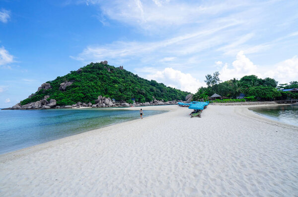 beautiful Island Nangyuan Island, Thailand , Summer vacation .