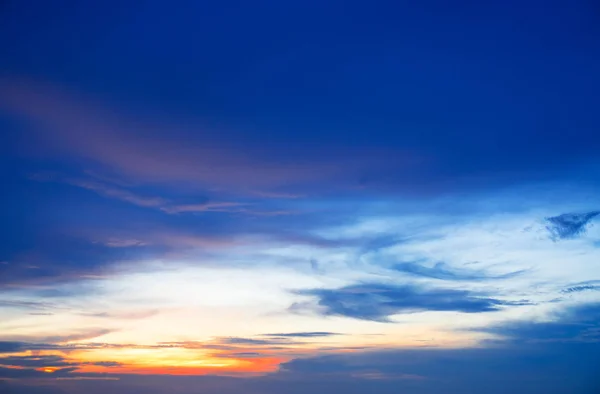 Colorful Sky Twilight Sky Sunset Cloudsfor Background — Stock Photo, Image