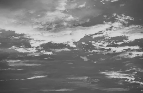 Czarno Białe Niebo Chmurą Tle Dramatyczne — Zdjęcie stockowe