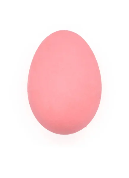 Pembe Yumurta Beyaz Bir Arka Planda Dosyasının Kırpma Yolu Ile — Stok fotoğraf
