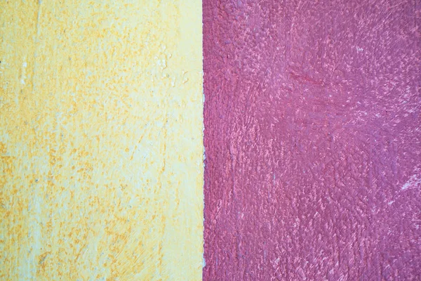Pared Cemento Pintura Amarilla Rosa Pared Vintage Fondo Texturizado — Foto de Stock
